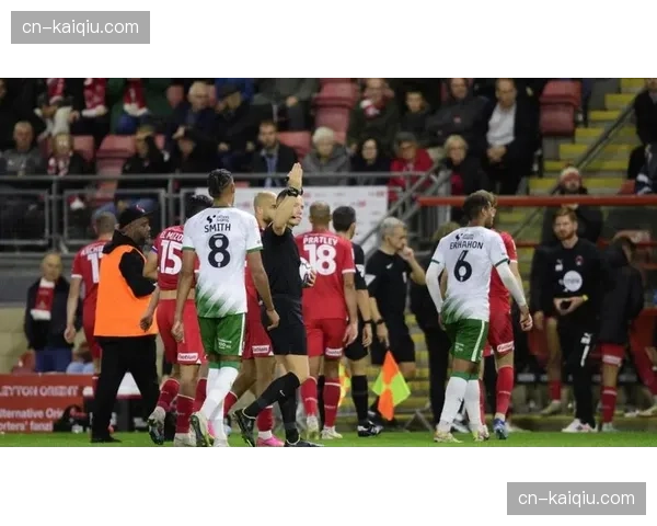 大雨导致英甲比赛场地严重积水，裁判经检查后决定延期